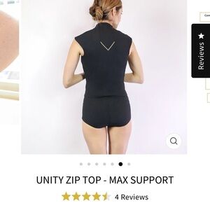 NWT - Kinflyte Unity Zip Top Max Support - size XL
